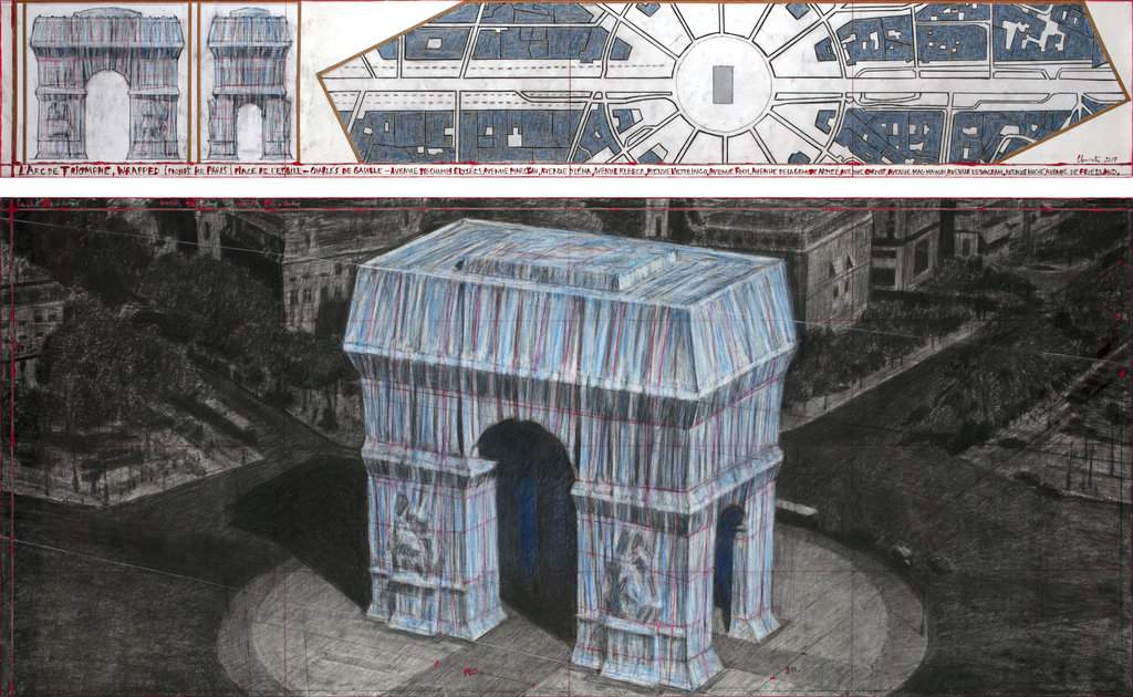Christo torna a impacchettare: nel 2020 coprirà l'Arco di Trionfo a Parigi