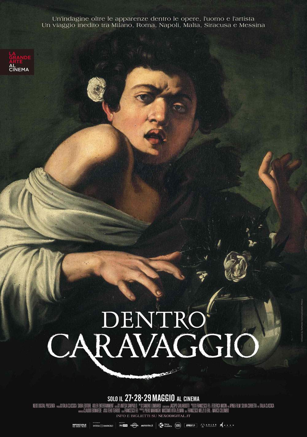 Dentro Caravaggio, il nuovo docu-film de La Grande Arte al Cinema. Solo il 27, 28 e 29 maggio 2019