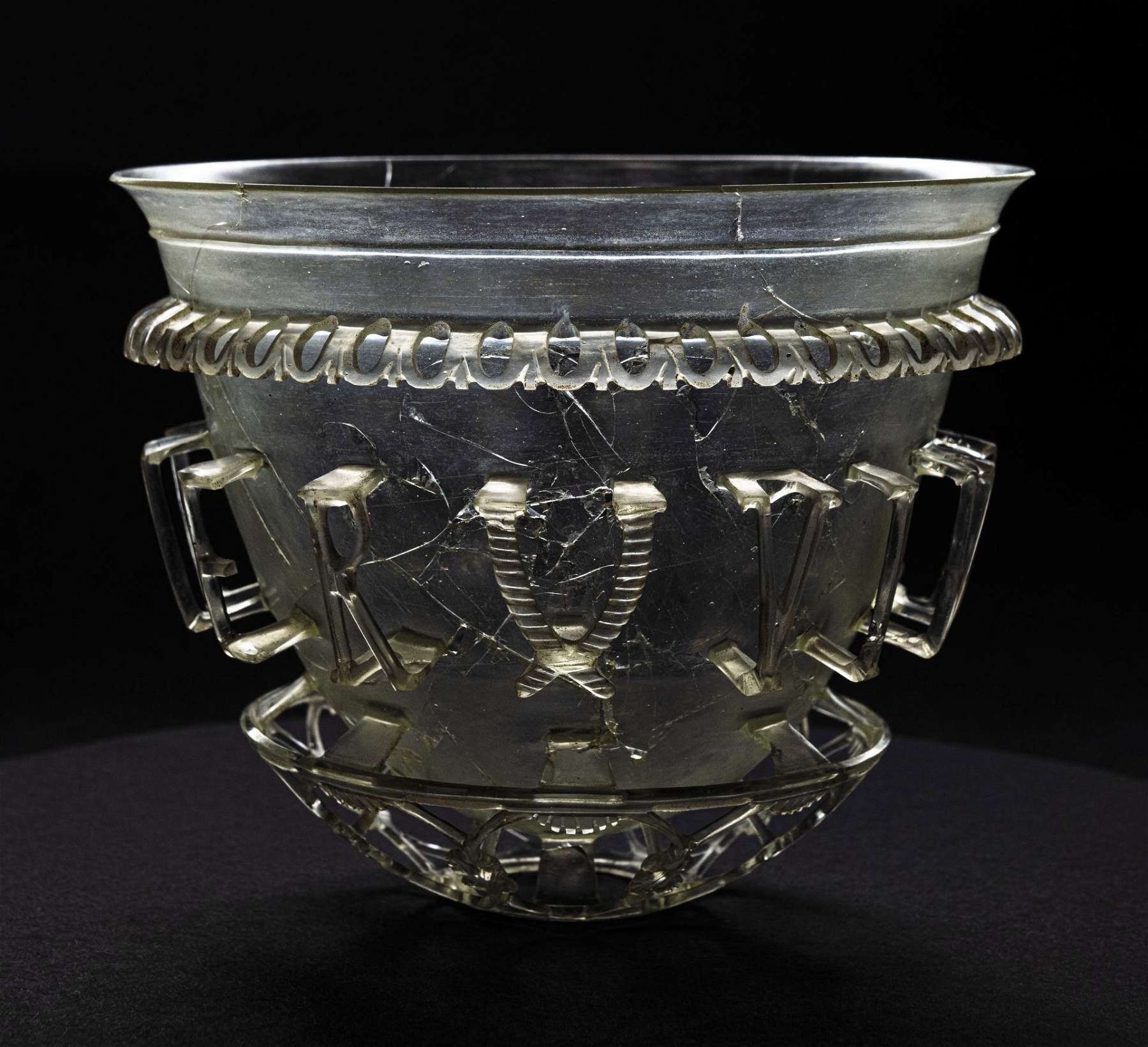 France, extremely rare diatreta cup discovered in 2020 reveals its secrets