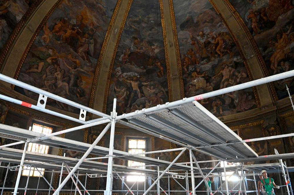 Milan, start of restoration work on frescoes in Civic Temple of St. Sebastian