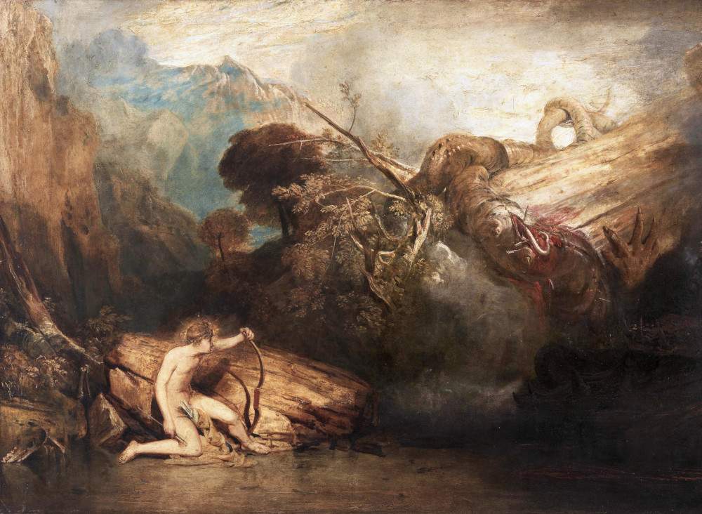 Joseph Mallord William Turner, Apollo uccide Pitone, esposto nel 1811 (olio su tela). Foto ©Tate